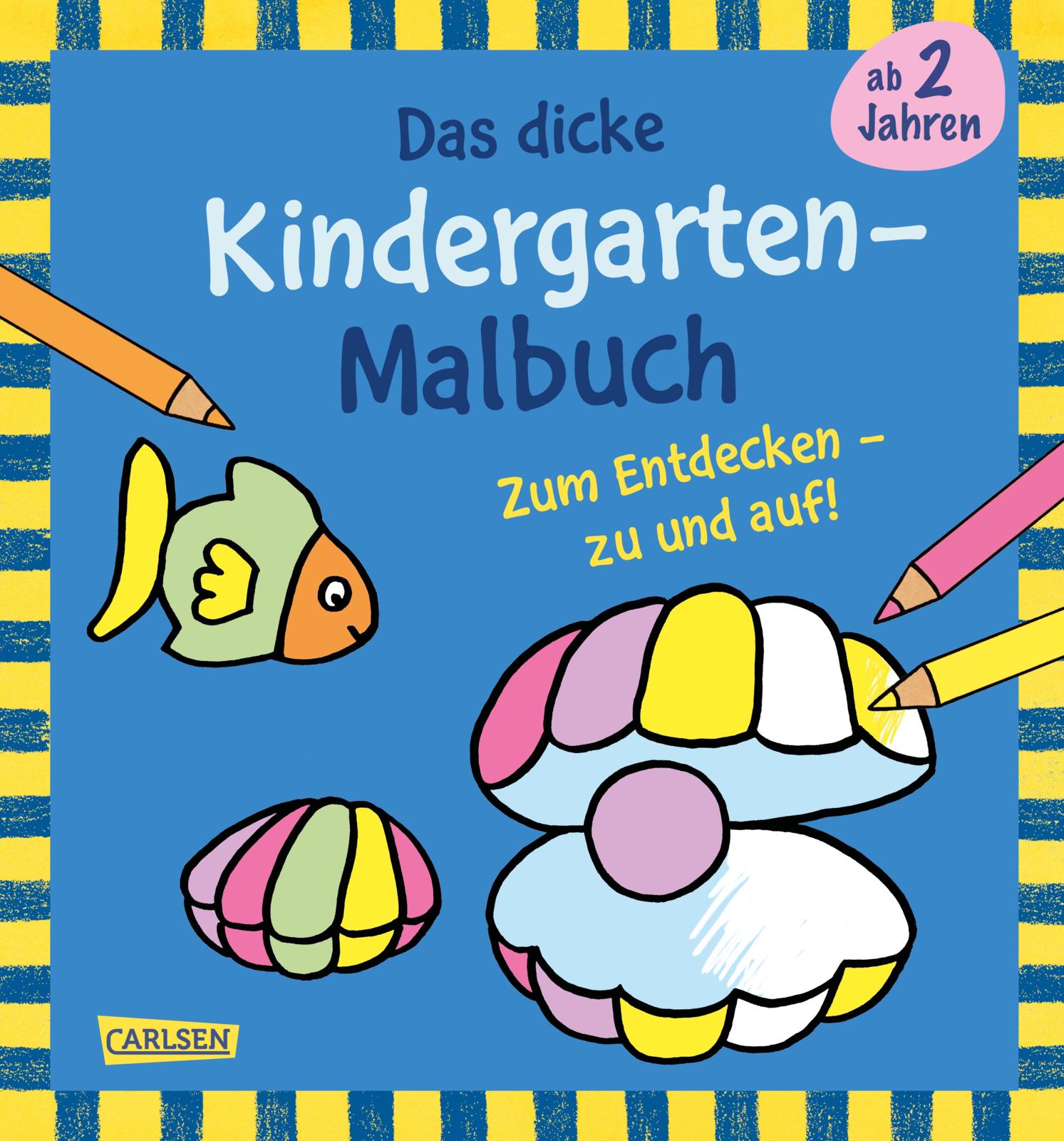 Ausmalbilder für Kita-Kinder: Das dicke Kinder...