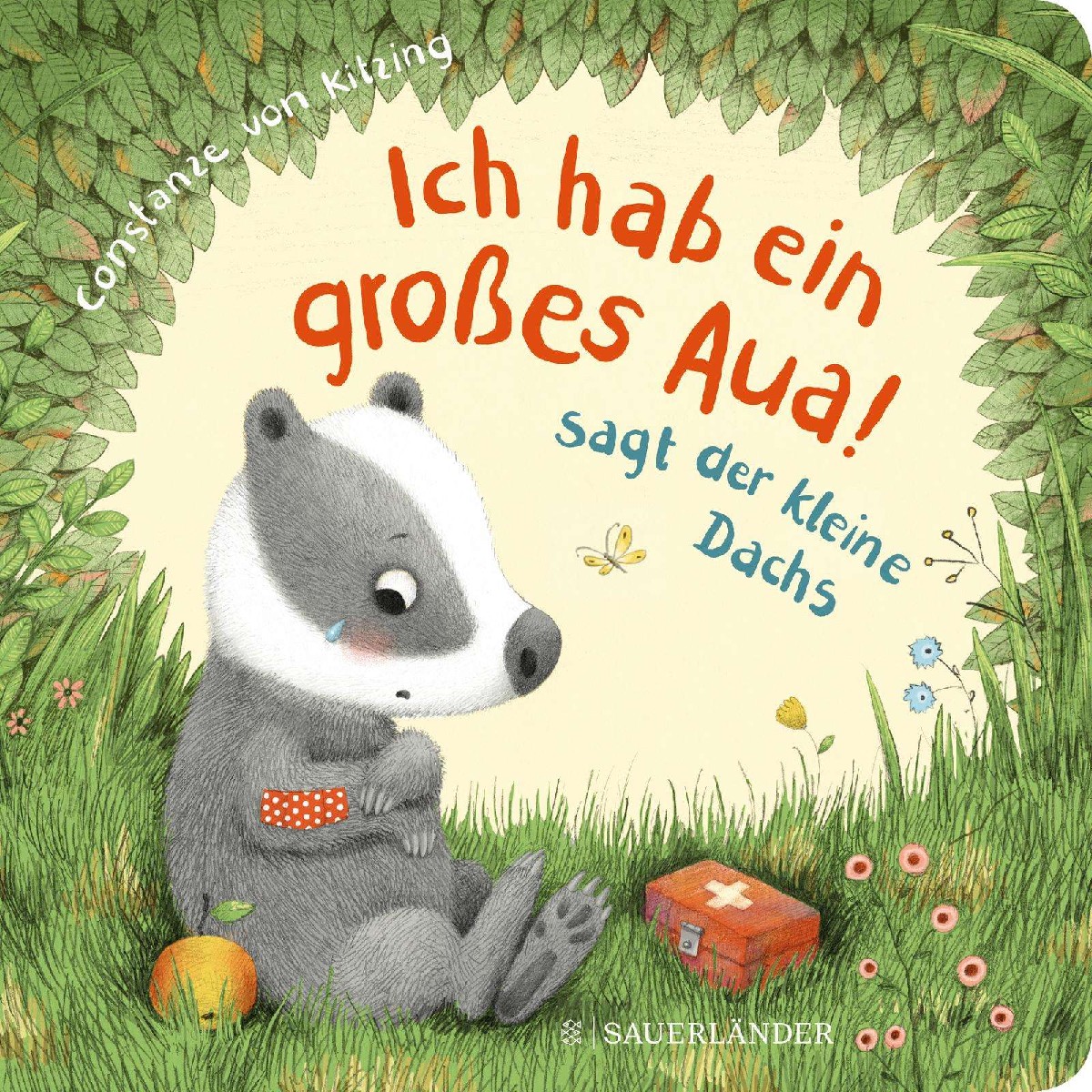 "Ich hab ein großes Aua", sagt der kleine Dachs (Trost-Buch