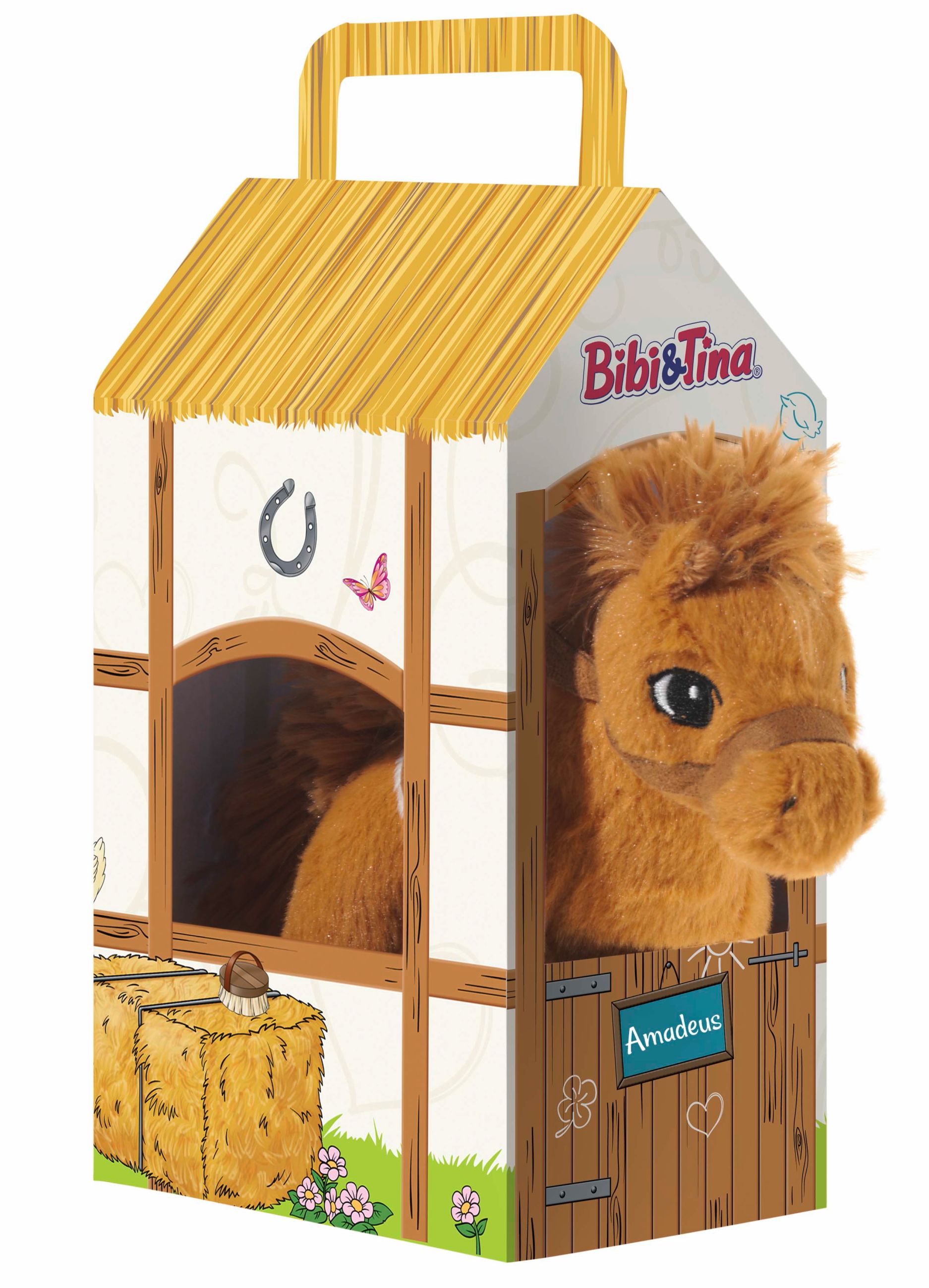 BIBI & TINA GRS Pferd Amadeus im Stall (Plüsch, 17cm)