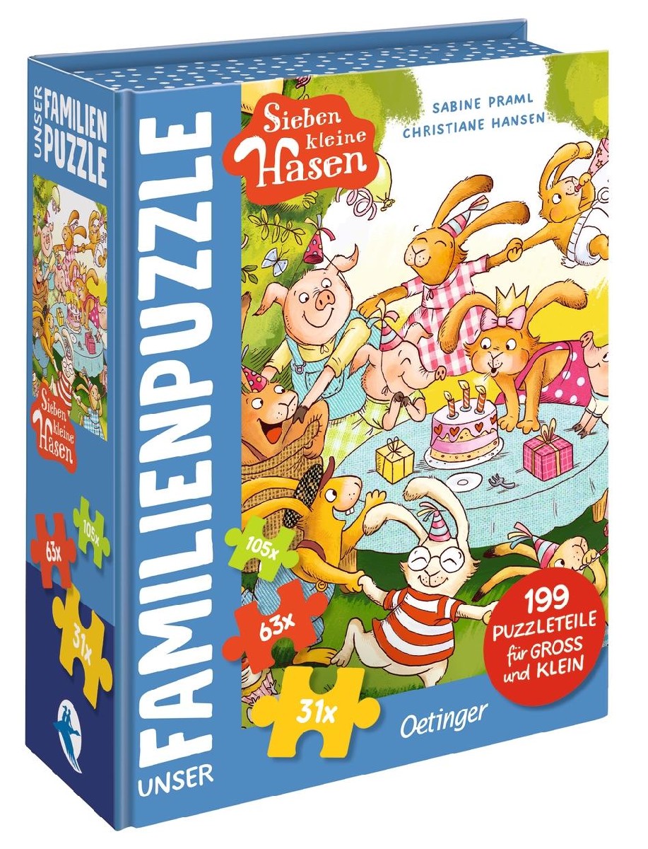 Sieben kleine Hasen. Unser Familien-Puzzle