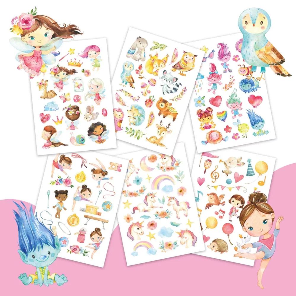 Kindertattoos - Feen und Trolle