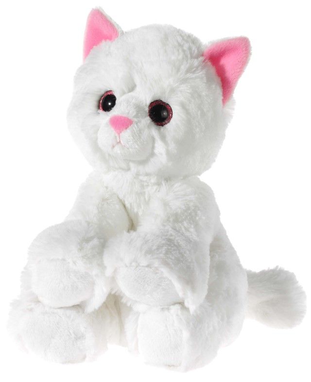 GLITTER-KITTY Katzen-Baby weiß (Plüsch, 24cm)
