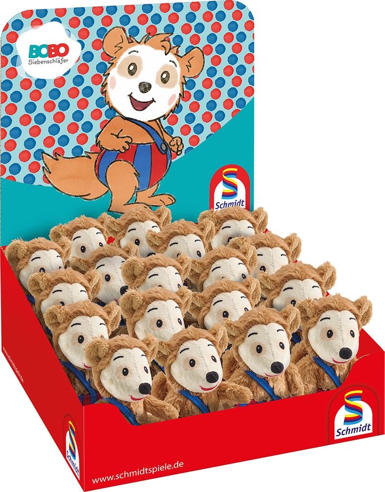 Bobo Siebenschläfer Display (18 Stück, Plüsch, 12 cm)