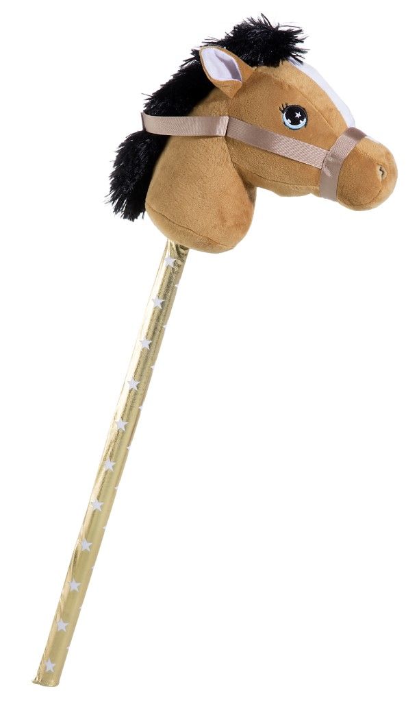 STECKENPFERD mittelbraun (Plüsch, 70cm)