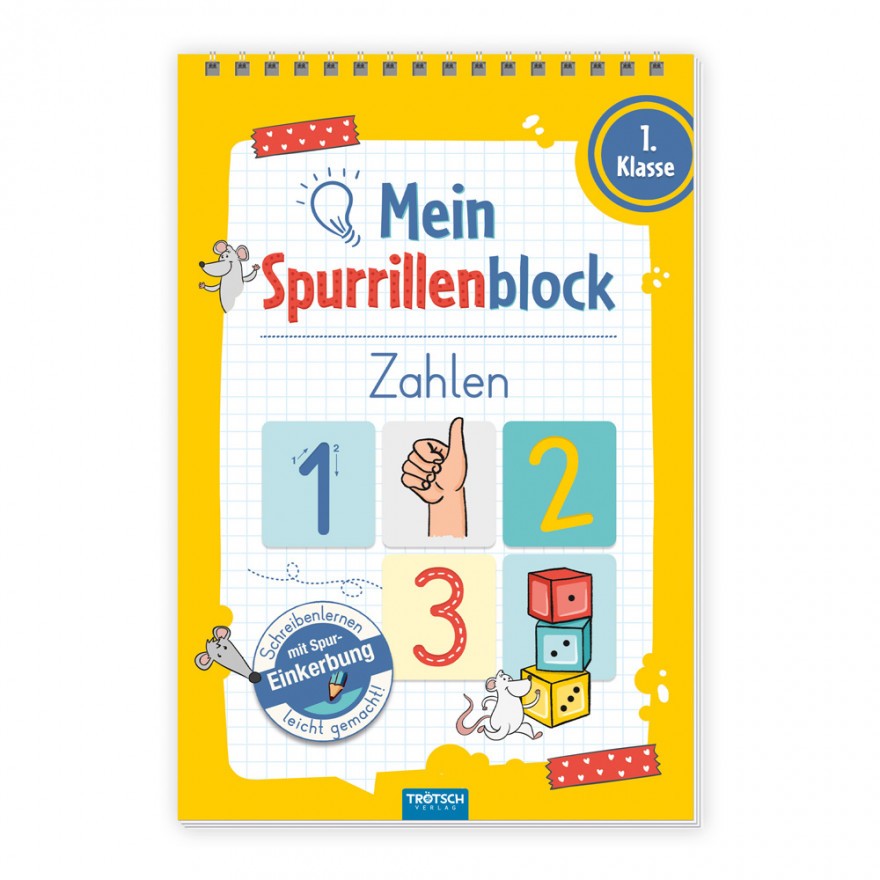 Mein Spurrillenblock: Zahlen (1. Klasse)
