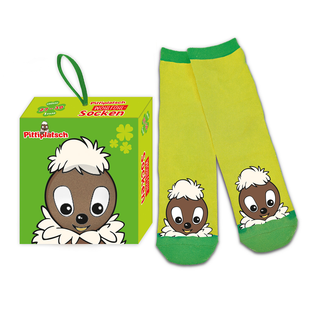 Unser Sandmännchen - Pittiplatsch Kindersocken Größe 27 bis