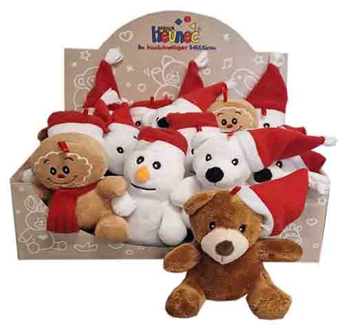 WEIHNACHTS-SORTIMENT sortiert (Plüsch, 16er-VE, 12cm)