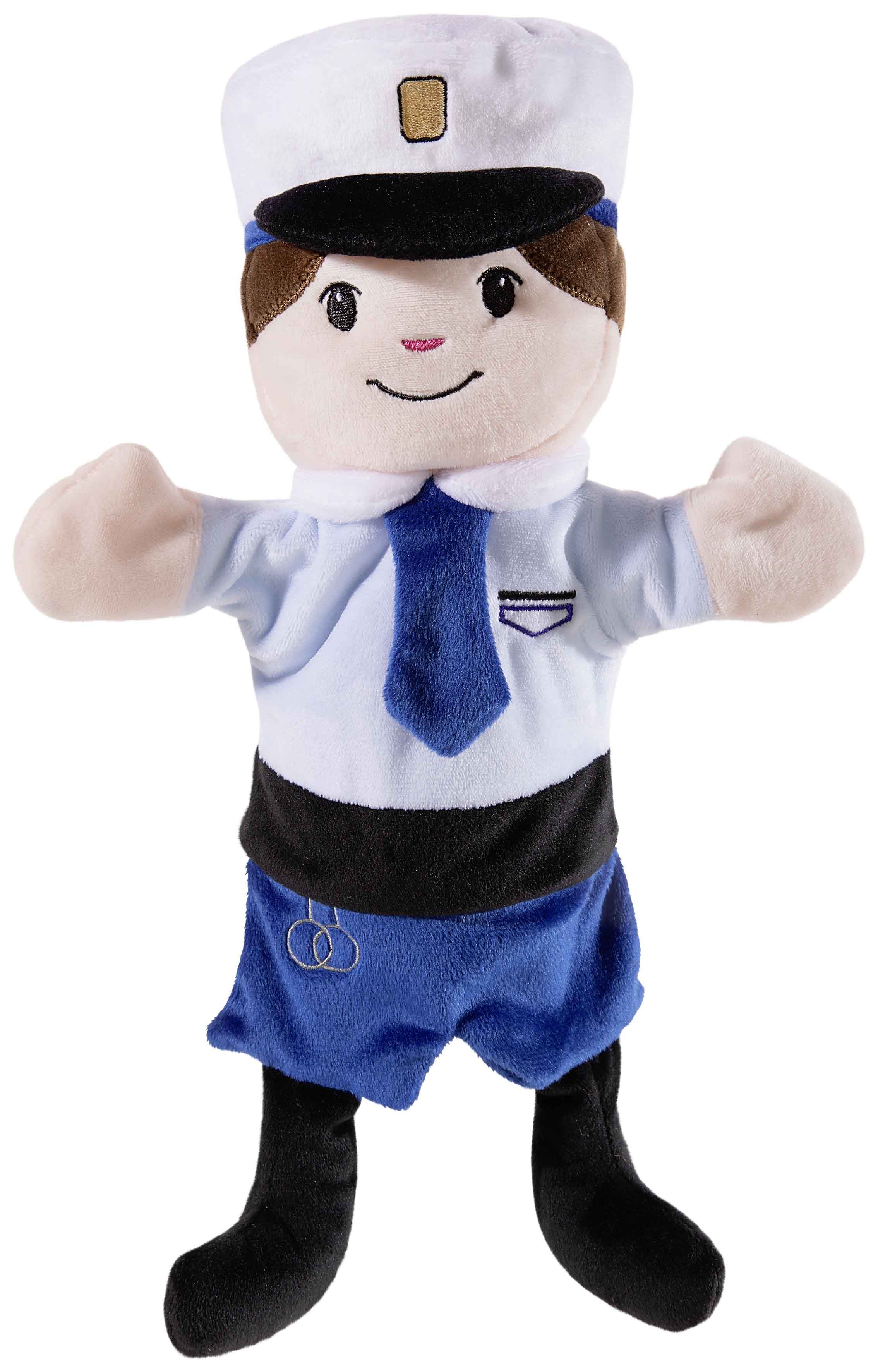 HANDSPIELUPPE Polizist (Plüsch, 24cm)