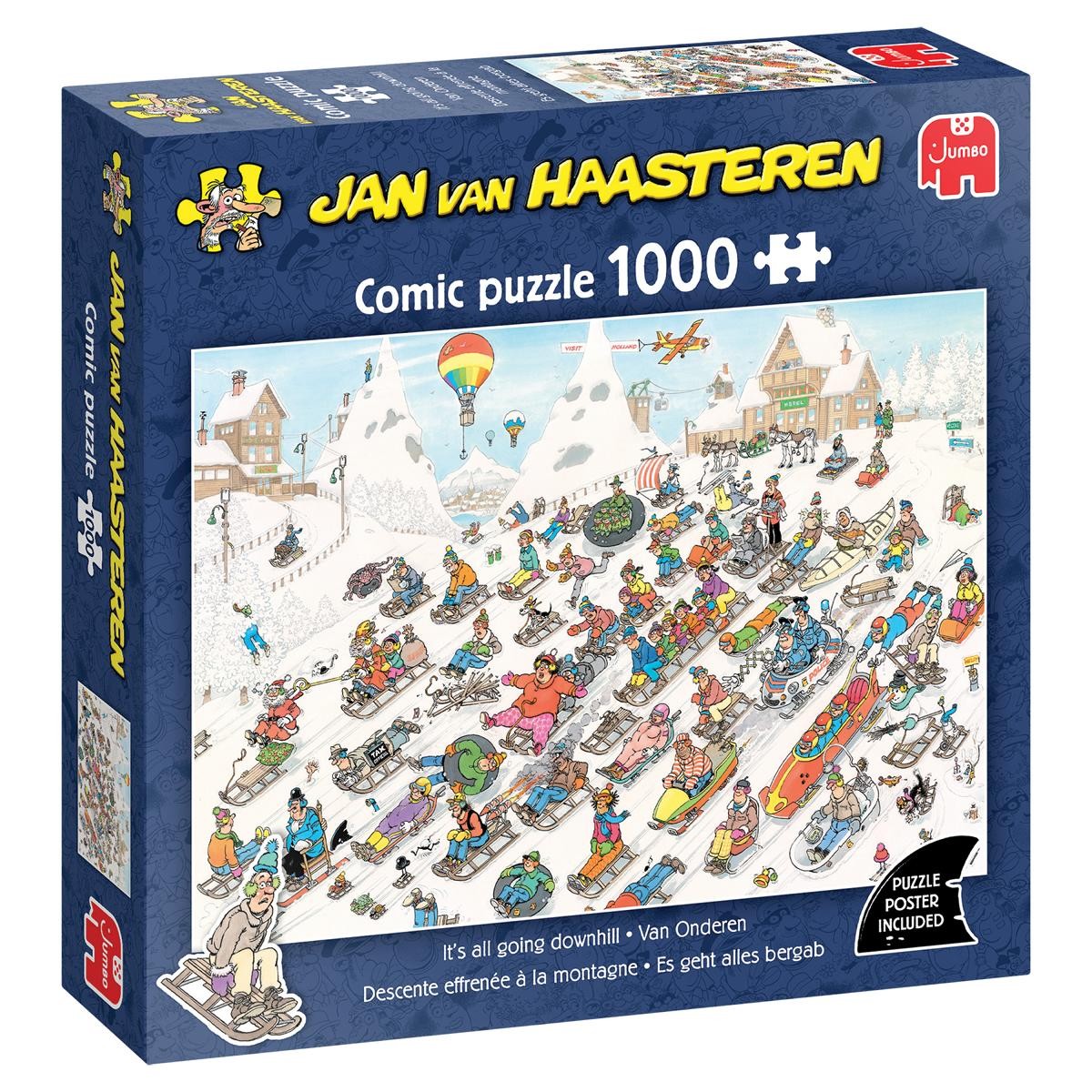 Jan van Haasteren - Es geht nur bergab (1000 Teile)