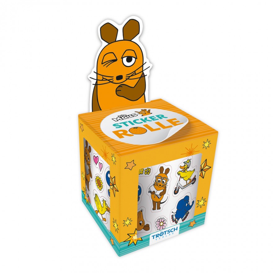 Die Maus - Stickerrolle (16er-VE im Display)