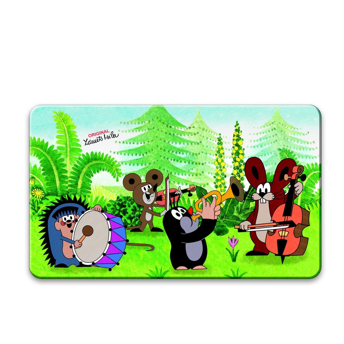 Der kleine Maulwurf - Frühstücksbrettchen Musiker