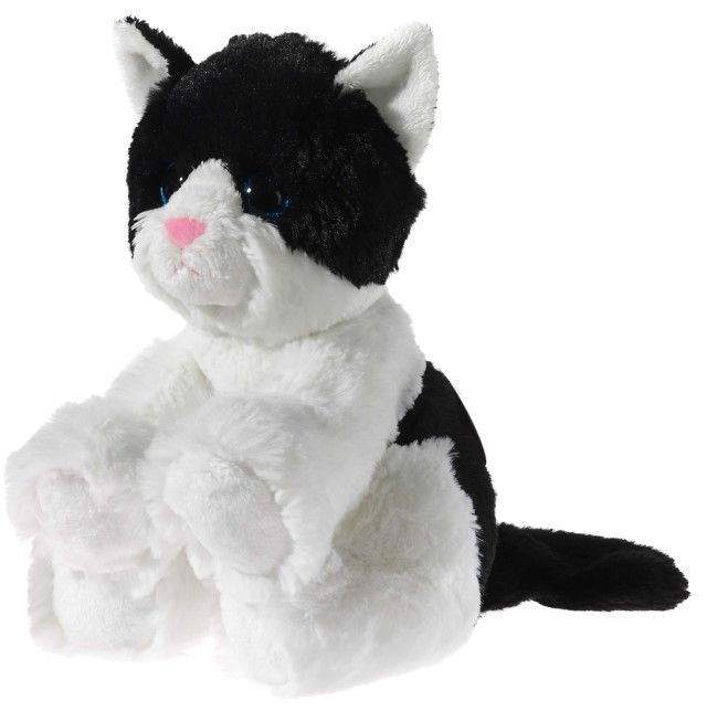 GLITTER-KITTY Katzen-Baby schwarz/weiß (Plüsch, 24cm)