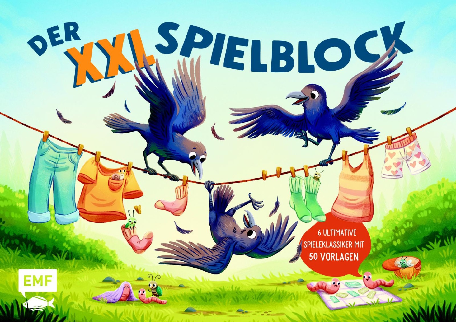 Der XXL-Spiel- und Spaßblock mit 50 Vorlagen – Rabentastisc