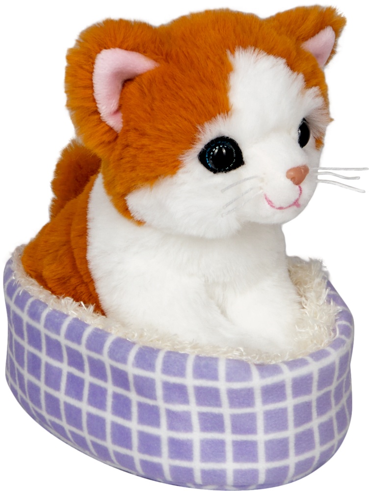 Katze Tessa im Korb (14cm) (2er-VE)