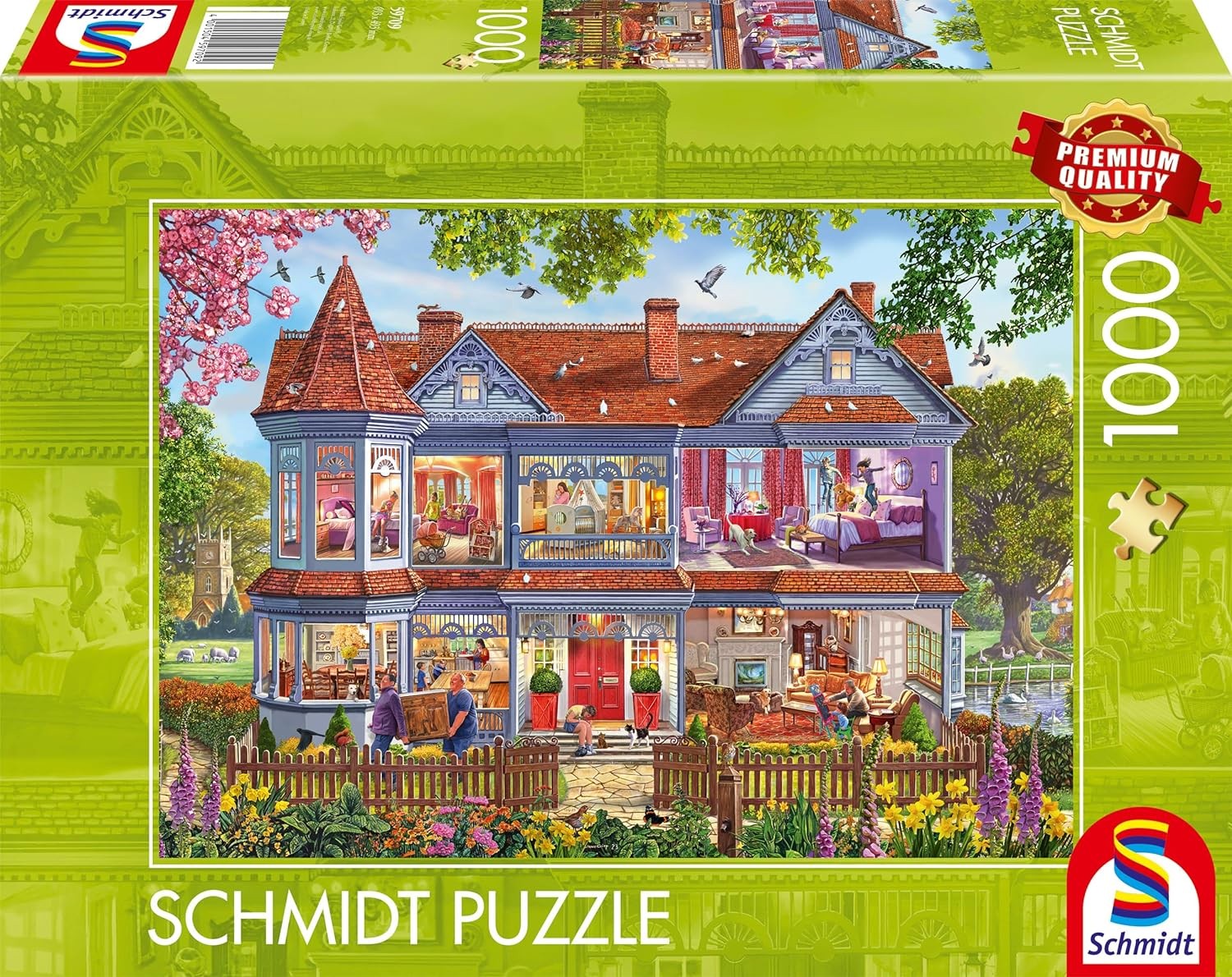 Puzzle - Haus im Frühling (1000 Teile)