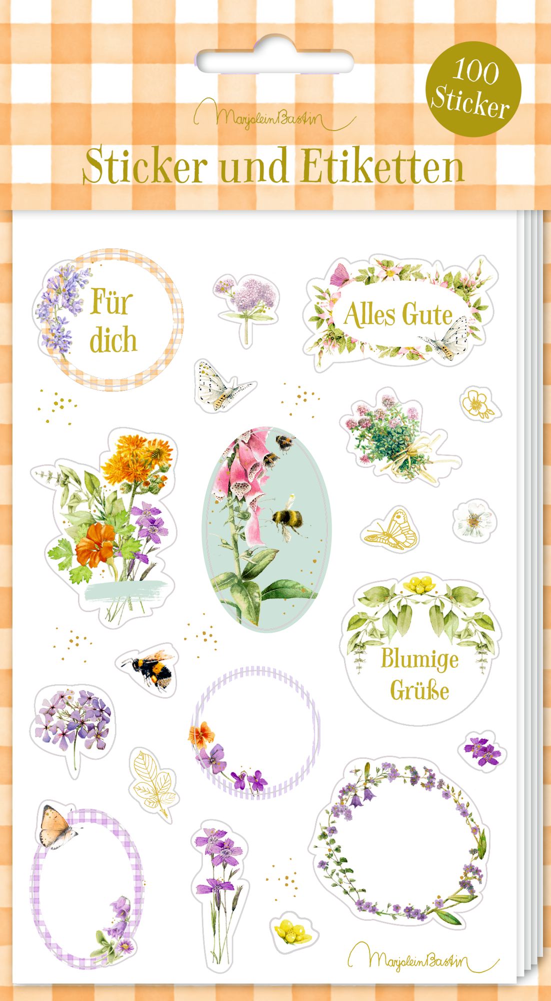 Stickerbogen mit 100 Stickern