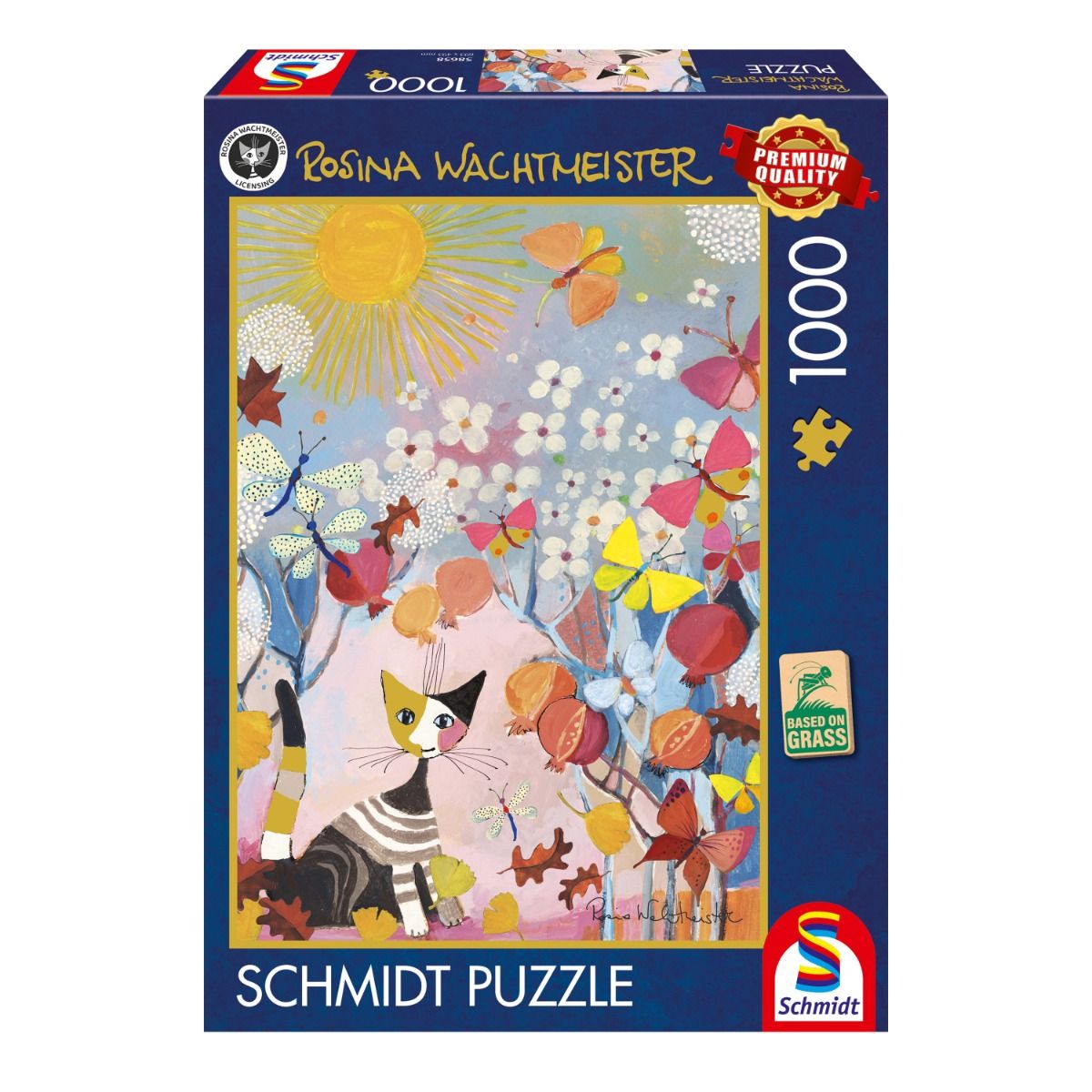 Puzzle - Rosina Wachtmeister: Gestreiftes Kätzchen (1000 Tei
