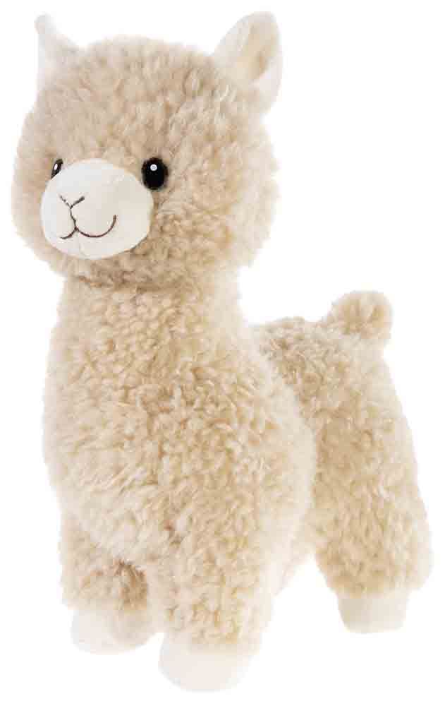 LAMA stehend groß hellbraun (Plüsch, 28cm)