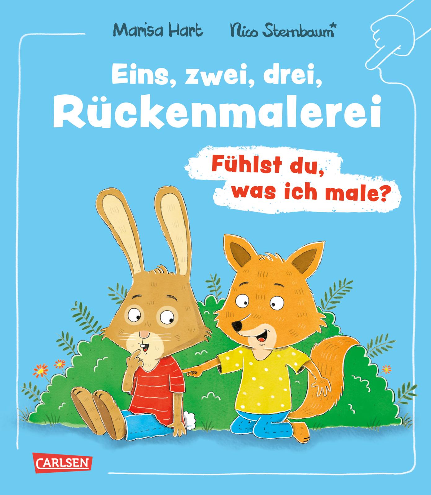 1,2,3 Rückenmalerei